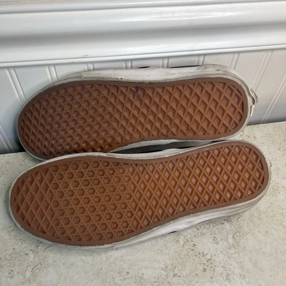 Vans Classic Slip-On Black Croc Leather‎ Sneakers - Men's 8 / Women's 9.5